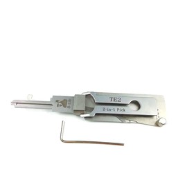 7Moli Pro Door Lock Pick Set 2 in 1 TE2 LockPick Tool Decoder and Pick for Australian Civil Lock,TESA Lock Open Tool