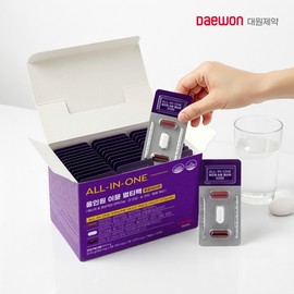 25-Type All-in-One Immune Multi-Pack Multivitamin (Milk Thistle + Lutein + rTG Omega 3) 1 Box of 30 Packs / Multivitamin / 25종 올인원 이뮨 멀티팩 종합비타민 (밀크씨슬+루테인+알티지 rTG 오메가3) 1박스 30팩  멀티비타민