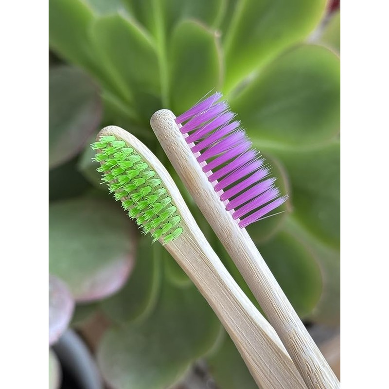 Georgee Essentials Cepillos de Bambú Ecológicos Multicolor Sin BPA 10