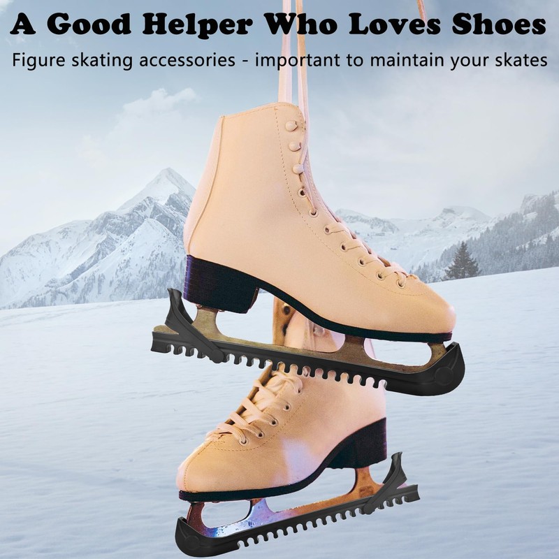 MaoMaoCha Ice Skate Guards Hockey Shoe Blade Covers Adjustable Buckle