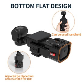 FEICHAO Protective Frame Housing Shell with 1/4 Screw Hole Quick Release Base Cold Shoe Mount Expansion Adapter Compatible with Osmo Pocket 3 (Basic Version)