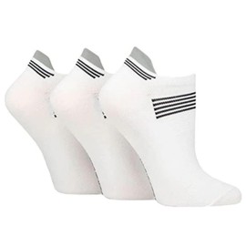 GLENMUIR 1891 | Golf Clothing | Women's Compression Sports Trainer Socks | 3 Pairs | Arch Support, Breathable, Blister Protection | Sizes 4-8 | White | Exercise & Fitness
