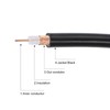 sourcing map 2Pcs 3FT RG58 Coaxial Cables TNC Male to