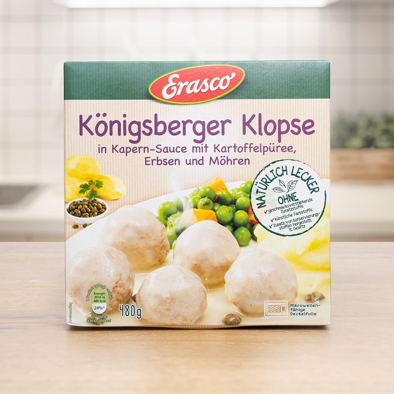 Erasco Klopse (480 g) - With Peas & Carrots and
