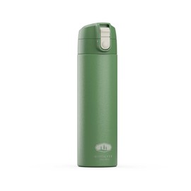 GSI Outdoors Microlite 500 Flip Water Bottle – Lightweight 17 fl. oz. Stainless Steel Insulated Bottle with Flip-Top Cap for Hot and Cold Beverages (Jade)