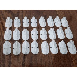 Smart Home 24PCS Self Adhesive Caster Pulley Mobile Base Accessories For Storage Box WHITE