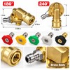 Pressure Washer Accessory Set with Pivoting Couplers & 5 Spray