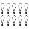 Bungee Rope with Balls, Elastic Black Strapping Cord for Outdoor
