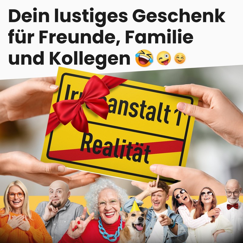 DankeDir! Irrenanstalt - Plastic Sign 30 x 20 cm -