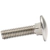 2 x Stainless Steel Square Carriage Bolts M6 x 16mm