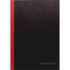 Black n' Red Notebook, Durable Hardcover, Premium Optik Paper, Scribzee