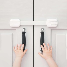 Leyatry- Child Safety Strap Locks, 6 Pack, Child Proof Cabinet Latches, Child Safety Cabinet Locks, Drawer Locks Baby Proofing, Baby Cabinet Safety Latches, Baby Proof Cabinet Locks