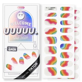 UUUUU. Mets Gel Nail | Stick on Half baked Gel nails | semi cured gel nail strips