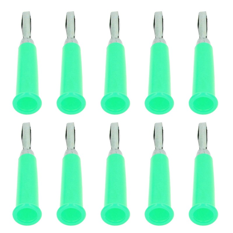 100Pcs Horn Banana Plug Brass Zinc Alloy ABS Welded Banana