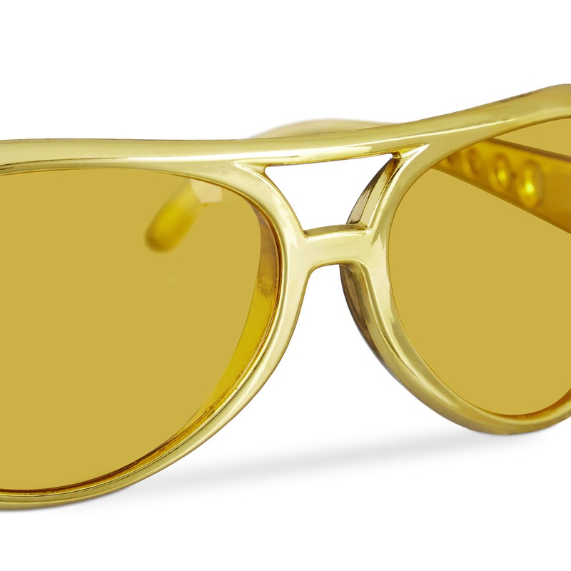 Relaxdays 10 x Elvis Glasses, Funny Rapper & Proll Glasses,