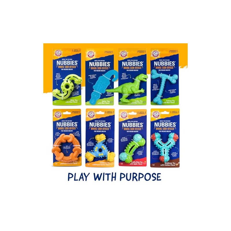 Fetch For Pets Arm Hammer Control de sarro Hueso-Tyrannosaurus Rex