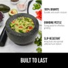 GORILLA GRIP Heavy Duty Mortar and Pestle Set with Slip