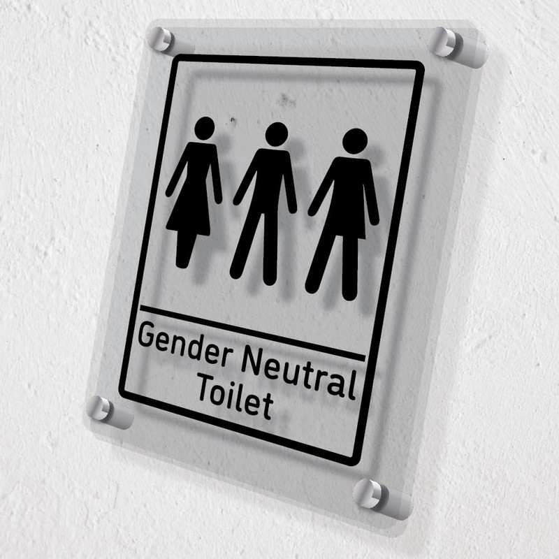 V Safety Gender Neutral Toilet 150 x 200 mm -
