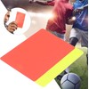Soccer Referee Flag Set Red Yellow Cards with Notebook and
