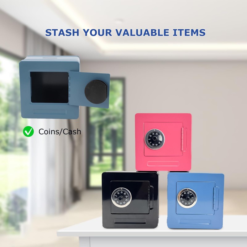 Safe and Locker, Metal Home Safe Money Safe with Code,