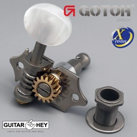 GOTOH NEW GOTOH SXN510-P5W Premium Guitar Tuners Set 15:1 Ratio 3x3 ANTIQUE X-NICKEL