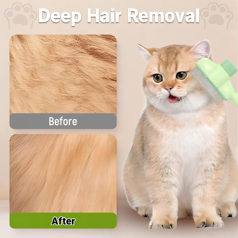 Pet Comb for Cats,Pet Hair Removal Comb Flea Comb with