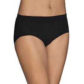 Vanity Fair Women's Beyond Comfort Hipster Panty 18212, NH MIDNIGHT BLACK, 6