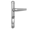 Sivenci Silver Tone Door Handle Set with Keyhole 225mm x