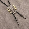 COOLLA Guitar Bolo tie Rodeo Cowboy Leather Necktie Western Bolo