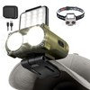 Hopedone LED Hard Hat Light, 800Lumens Rechargeable Dimmable Clip on
