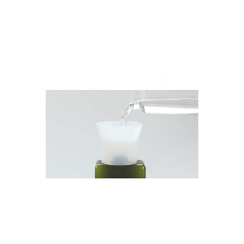 6pcs White Plastic Funnels Bottle Filling Container Replacement Shampoo Shower