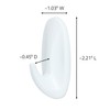 Command 17082-8ES Designer Hooks, Small, White, 8 Piece(Pack of 1)