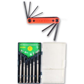 ARTESIA TOOL 7-In-1 Folding Hex Key & Screwdriver Set | Includes Hex Key (1.5-6mm) & 6 Precision Screwdrivers (PH #0, #1; Slotted 1.4-3.0mm) Set | Comprehensive & Essential Set for Every Day Tasks