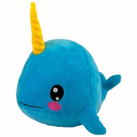 Bleacher Creatures Kuricha 6" Narwhal Sitting Plush - Soft Chibi Inspired Toy
