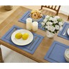 Aoztio Burlap Placemats Set of 4, 12 x 18 Inch