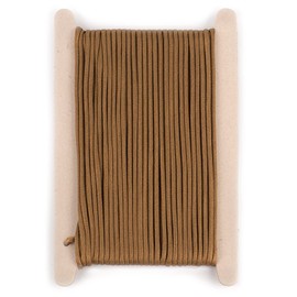 HERCULES Paracord Guy Rope, Camping Rope, Tent Rope, Outdoor Use, Load Capacity 551.1 lbs (250 kg), 7 Cores, Brown, 33.1 ft (15 m)