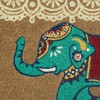 DII Animal Collection Natural Coir Doormat, 17x29, Indian Elephant