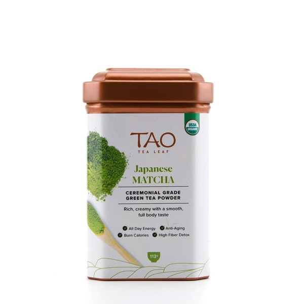 Tao Tea Leaf Organic Japanese Ceremonial Grade Matcha - 113g Green Tea Powder