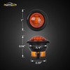 Partsam 2pcs 3/4" Mini Amber LED Marker Clearance Turn Signal