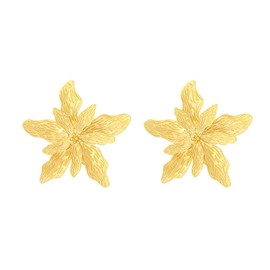 FFWTPY Women's Earrings Simple Resort Style Earrings Vintage Alloy Flower Earrings Fashionable Trendy Hundreds Jewelry Gift for Girls