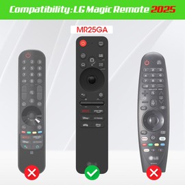 Silicone Case for LG MR25GA Remote Control [Anti-Slip] Protective Cover for MR25GA Magic Remote Compatible with 2025 LG OLED Smart TV Series Remote (Glow Green)