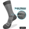 topline 6 Pairs Work Socks, Thermal Socks Men, Grey (6