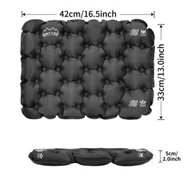 Stadium Cushion Inflatable Travel Seat Cushion Outdoor Seat Mat Ultralight Air Cushion Portable Waterproof Seat Pads for Camping Boating Concerts Hiking Office Home Chair Airplane