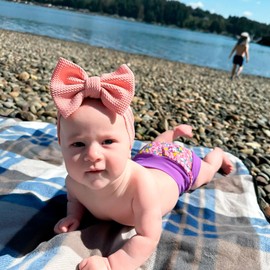 BIG ELEPHANT Baby Swim Nappies 3 Pack Reusable Adjustable Washable Waterproof Swim Nappy for Boys Girls 3T