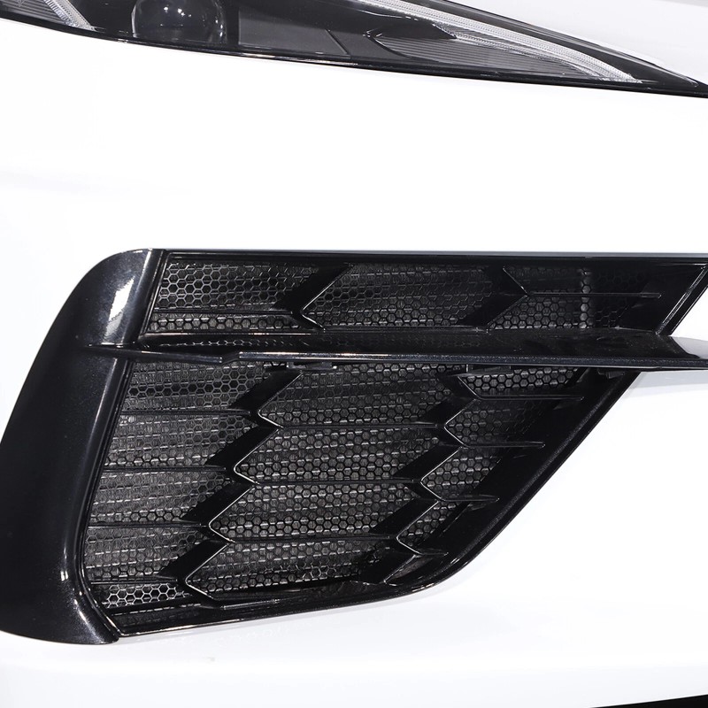 Ynei Black Stainless Side Intake Mesh Grille Insert GUARD Fits