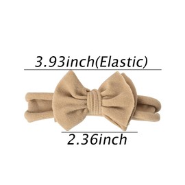 Hair Bows for Little Girls Headbands for Baby Girls Bowknot Hairband for Babies Hair Accessories for Kids Cute Hair Bands for Hair No Damage Soft Head Bands for Newborn Girls Essentials 3Pcs