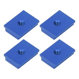 4 Pieces M6 30 Series T Rail Nuts, Aluminium Alloy T Nuts, Sliding Nut, T-slot nut, for Aluminium Profile (Blue)