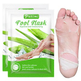 LQIOACU 2 Paar Fußmaske, Fussmaske Feuchtigkeitsspendende, Anti Hornhaut Socken, Fußmaske Gegen Hornhaut, zur Repariert Raue Fersen, Fußpflege Geschenke,Aloen