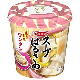 Acecock Soup Harusame Wonton 0.9 oz (24 g) x 6 Packs