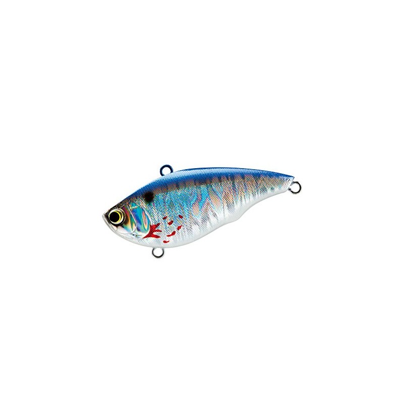 Yo-Zuri R1160-MBSH Rattl'N Vibe Sinking Lure, Metallic Bleeding Shad